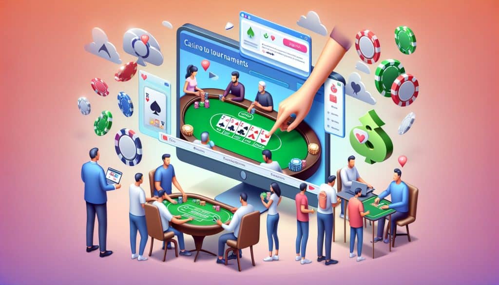 Kaj so online casino turnirji in kako se vanje vključiti